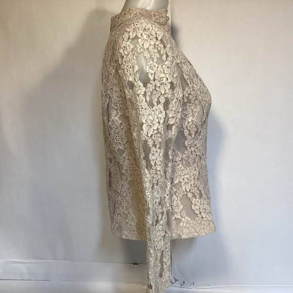 Vintage 80’s Ursula of Switzerland open lace top women’s size 6P made in USA - Picture 4 of 16